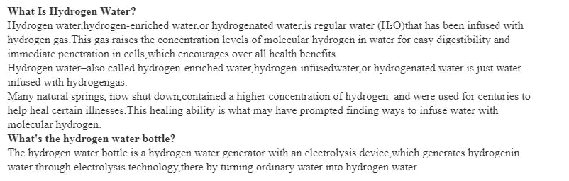 💧H2GO-3000 Hydrogen Water Generator – Ultra-Pure Hydration & Detox