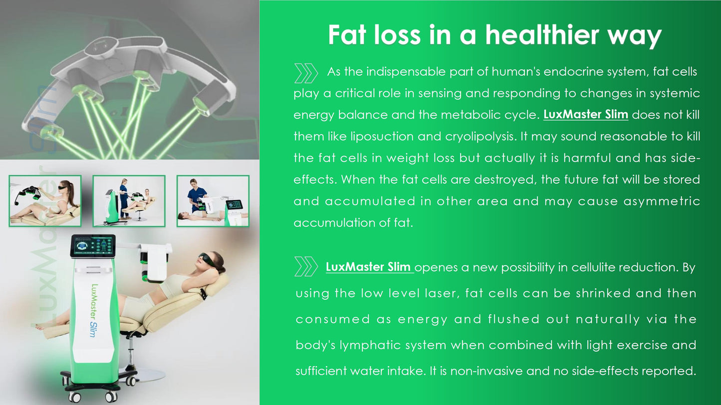 LuxMaster Slim – 532nm Green Laser for Fat Loss, Detox & Lymphatic Therapy (200mW)